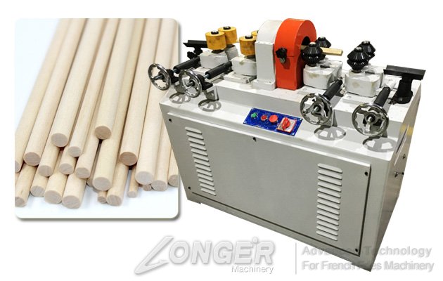 Round Wooden Handle Cutting Machine with Double Cutter Head