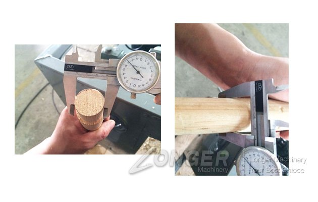 wood mop stick machine