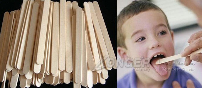 wood tongue depressor machine